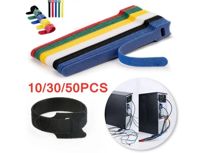 10/30/50pcs Cable Organizer Wire Winder USB Cable Management Clip For Earphone Carousel 1