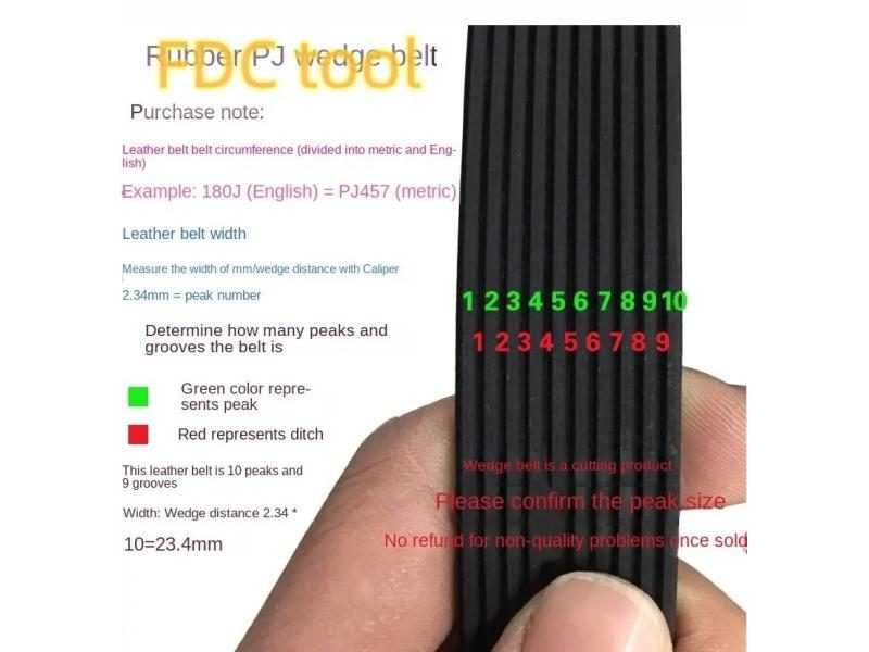 Ribbed Belt PJ 405J 410J 415J 420J 425J 430J 435J 440J 445J 450J 455J Sports Carousel 2