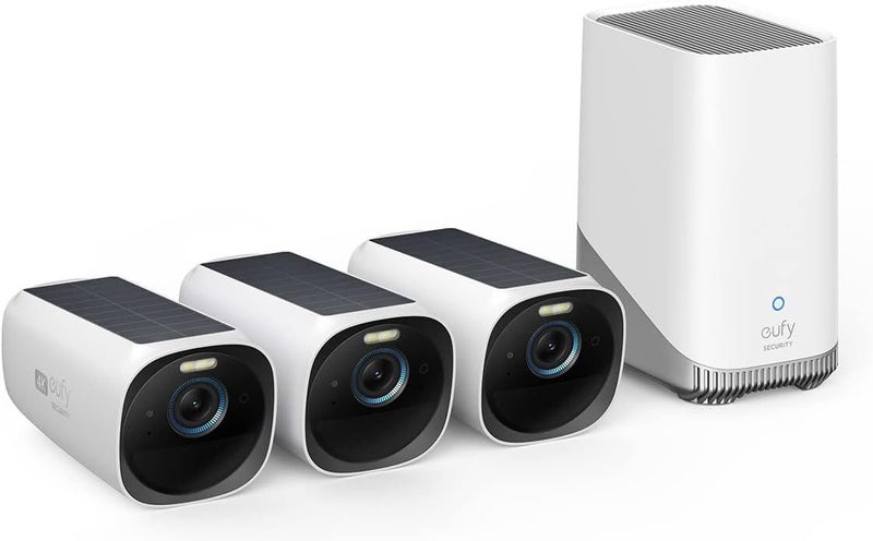 Eufy Security EufyCam 3 4K Solar 3 x Camera System - No Monthly Fee Carousel 1