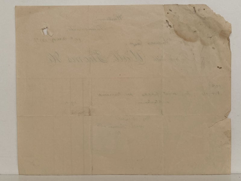 ANTIQUE INVOICE: Wall, Thoms & Co. - Waitangi 1917 (107 yo) Carousel 3