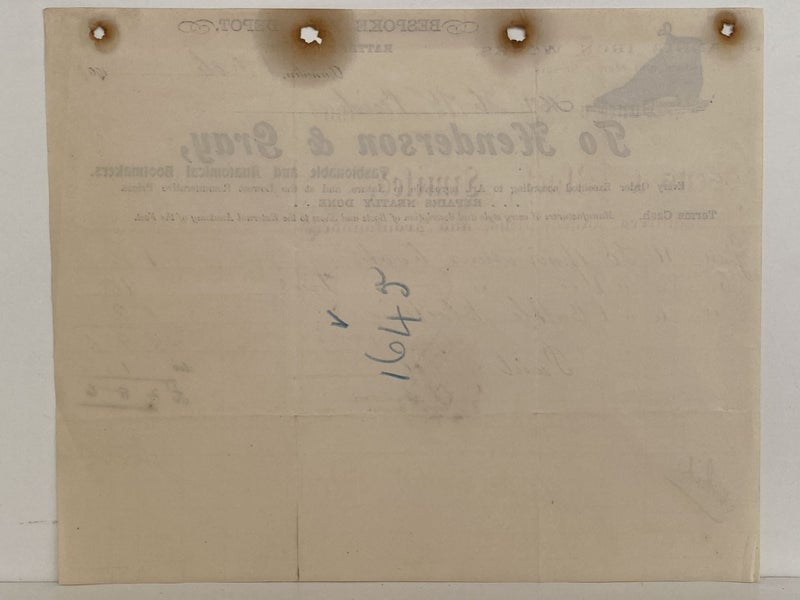 ANTIQUE INVOICE: Henderson & Gray, Dunedin – Bootmakers 1901 (123 yo) Carousel 3