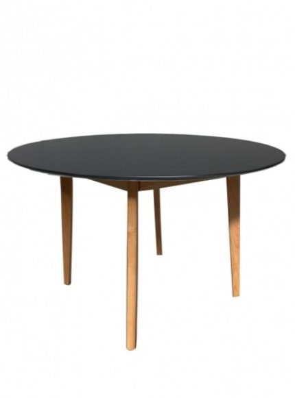 Eppie Round Dining Table MDF Top Dia 120 - Black **40% OFF** Carousel 1