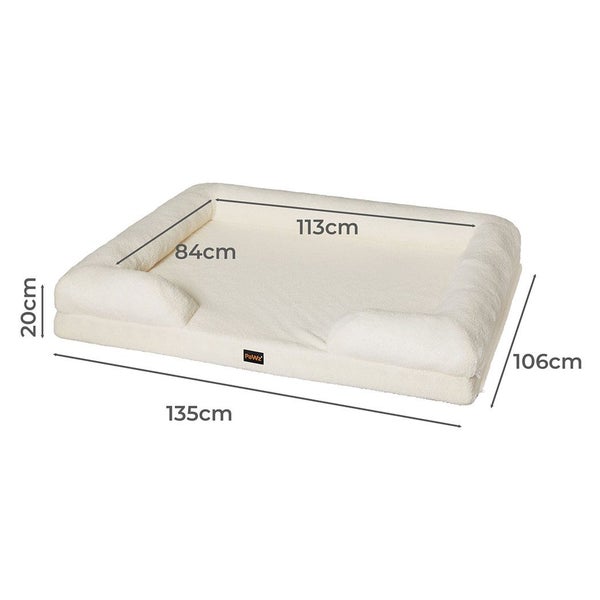 PaWz Memory Foam Pet Sofa Bed Cushion Dog Cat Mattress Washable Removable Carousel 2