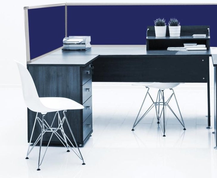 Desk Mounted Partitions 450mm High x 1160mm Wide - Polycarbonate Carousel 3