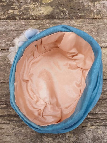 Beautiful Mid Blue Vintage Hat Carousel 2