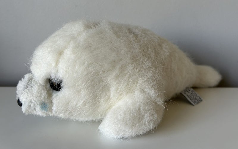Vintage Russ White Seal Plush Soft Toy (PING/AFTERPAY) Carousel 1