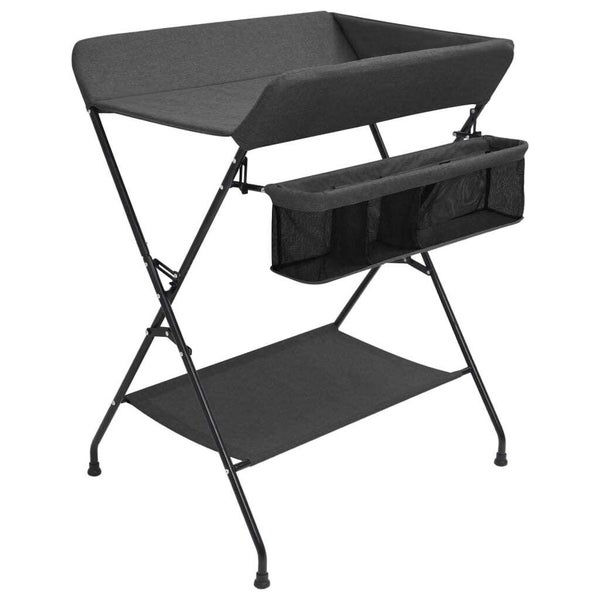 vidaXL Changing Table Anthracite Iron Carousel 1