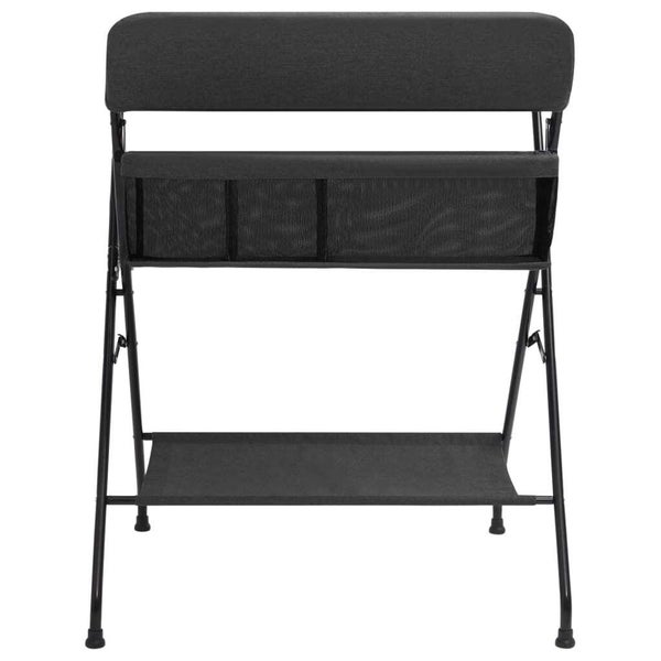 vidaXL Changing Table Anthracite Iron Carousel 2