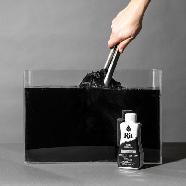 236ml Black Fabric Dye Rit Clothes All Purpose Liquid Cloth Tie Colours Cotton Carousel 2