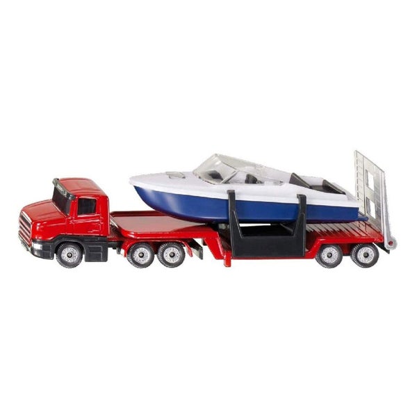 Siku Low Loader With Boat Die Cast Carousel 1