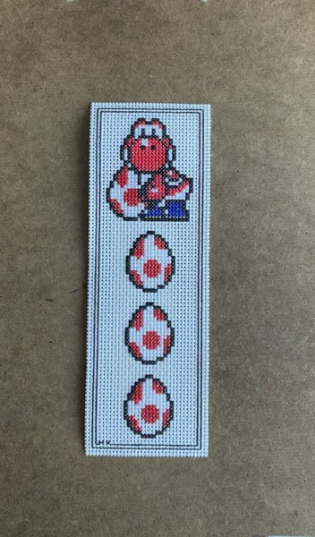 "Yoshi", “TMNT” & “Super Mario” Themed Cross-stitch Bookmarks Carousel 10