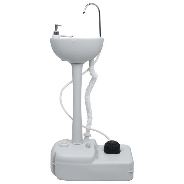 vidaXL Portable Camping Handwash Stand with Tent 20 L Carousel 9