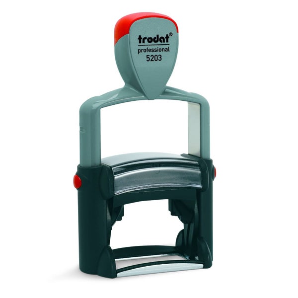 Custom Made Rubber Stamp, Self-Inking, 48mm x 27mm Print Area, Trodat 5203 Carousel 1