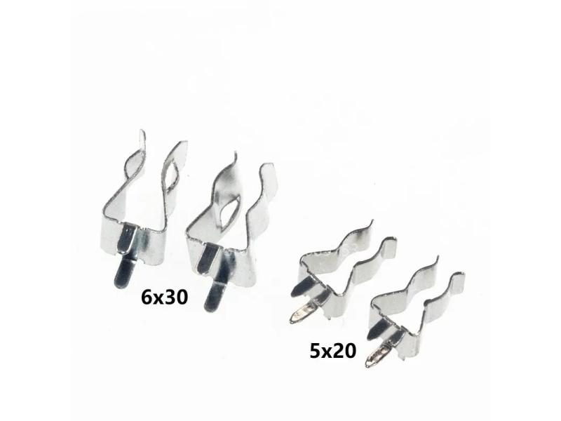50Pcs 5*20mm 6*30mm The Fuse Clip Fuse Holder Fuse Clip 5X20MM Insurance Header Carousel 1