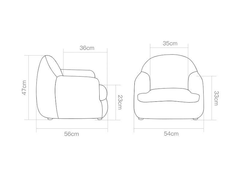 Kids Sofa - Red Carousel 4