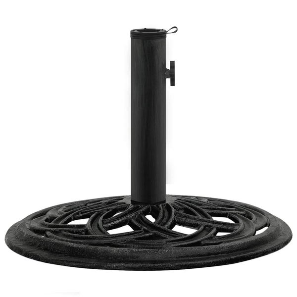 vidaXL Umbrella Base Black 44x44x31 cm Cast Iron Carousel 2