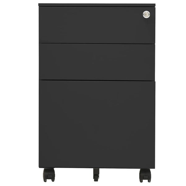 vidaXL Mobile File Cabinet Anthracite 39x45x60 cm Steel Carousel 2