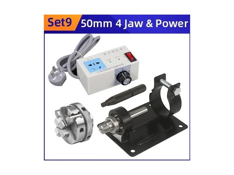Lathe Chuck 3/4 Jaw Mini Lathe Parts Self-centering Lathe Spindle DIY Lathe Carousel 1