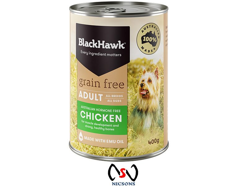 BlackHawk Dog Food Wet Grain Free Chicken 400gms Carousel 1