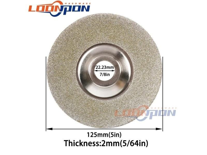 125mm Electroplated Diamond Discs For Glass Ceramic Jade 46Grit/150Grit Carousel 1