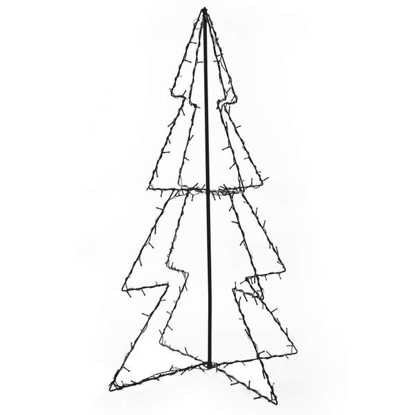 vidaXL Christmas Cone Tree 160 LEDs Indoor and Outdoor 78x120 cm Carousel 2