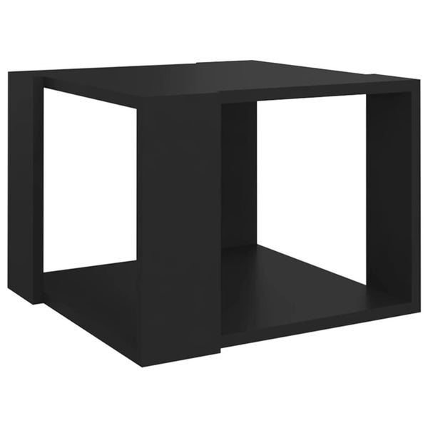 vidaXL Coffee Table Black 40x40x30 cm Engineered Wood Carousel 2