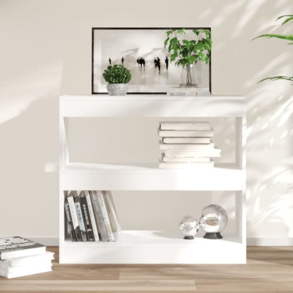 vidaXL Book Cabinet/Room Divider White 80x30x72 cm Carousel 1