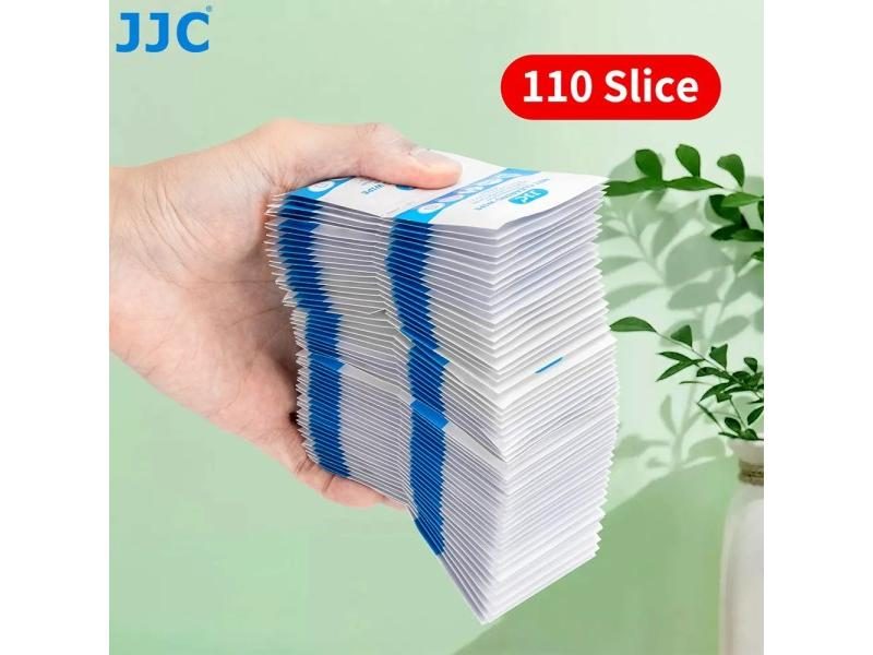 JJC 110Pcs Individually Moistened Lens Cleaning Wipes For Glasses Camera Lens Carousel 1
