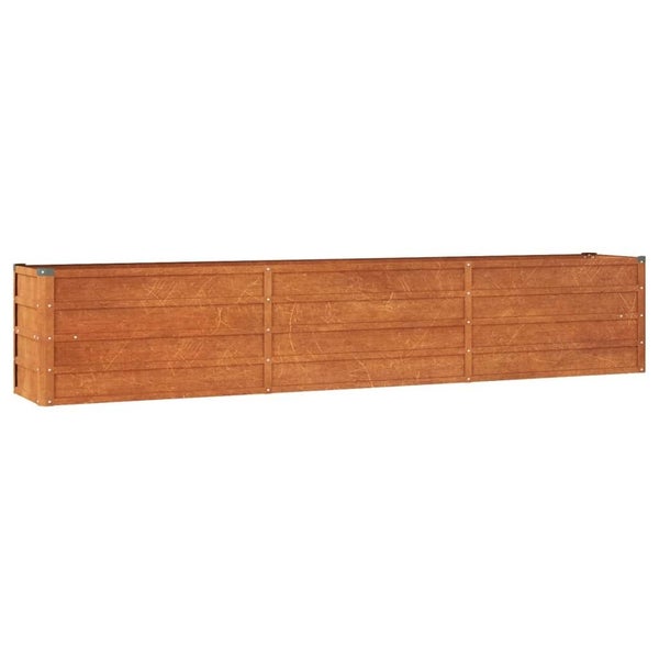 vidaXL Garden Raised Bed Rusty 240x40x45 cm Corten Steel Carousel 2