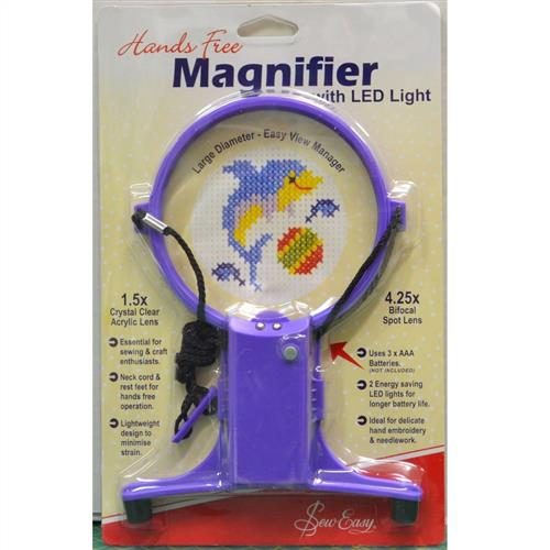 Sew Easy Hands Free Magnifier with LED Light Carousel 1