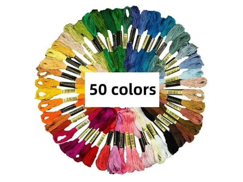 12/24/36/50 Anchor Similar DMC Cross Stitch Cotton Embroidery Thread Floss Carousel 1