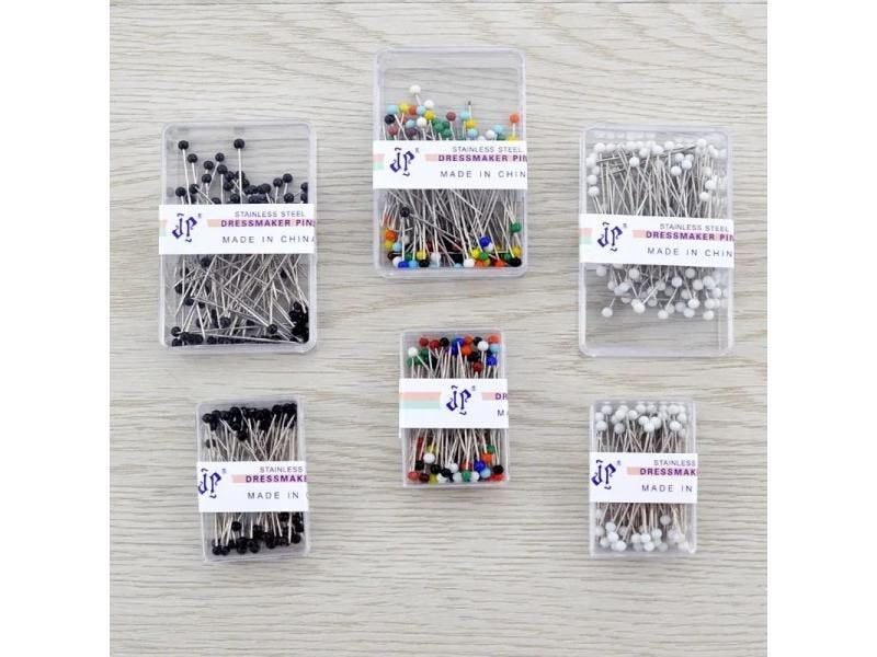 New Portable 100PCS/Set DIY Round Pearl Head Pins Mixed Colors Straight Carousel 1