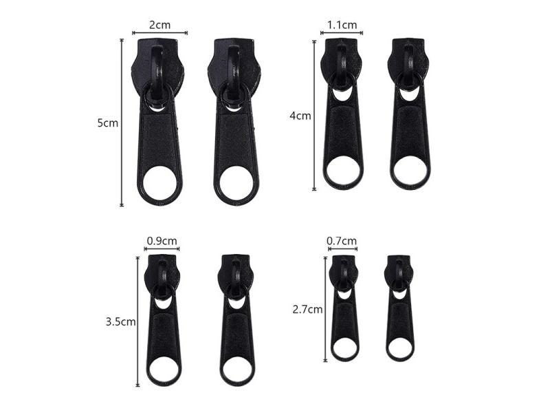 197/84/8pcs Zipper Repair Kit Zipper Replacement Puller For Clothing Tent Carousel 1