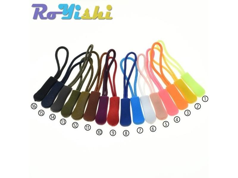 10 Pcs/Pack Mix Color Cord Zipper Pull Puller End Strap For Apparel Travel Bag Carousel 2