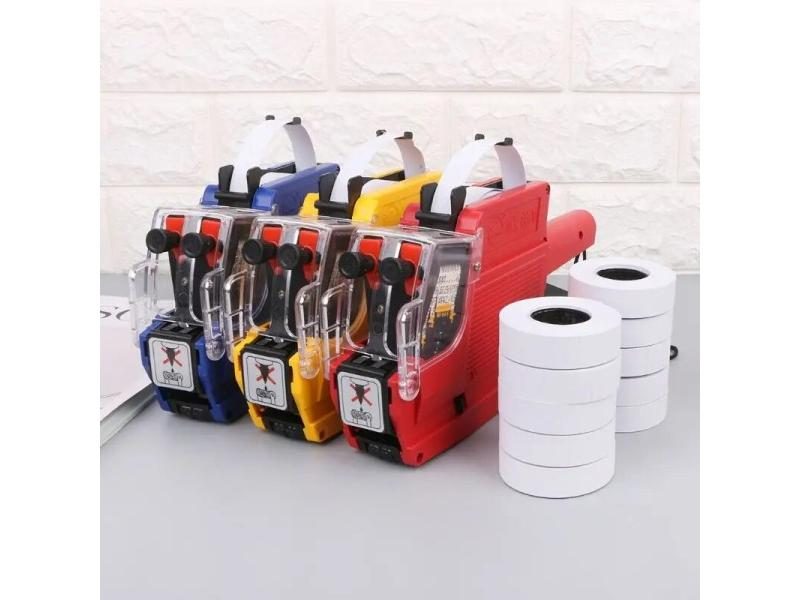 10 Rolls Price Label Paper Refill Tag Mark Sticker Double Row For MX-6600 Carousel 1
