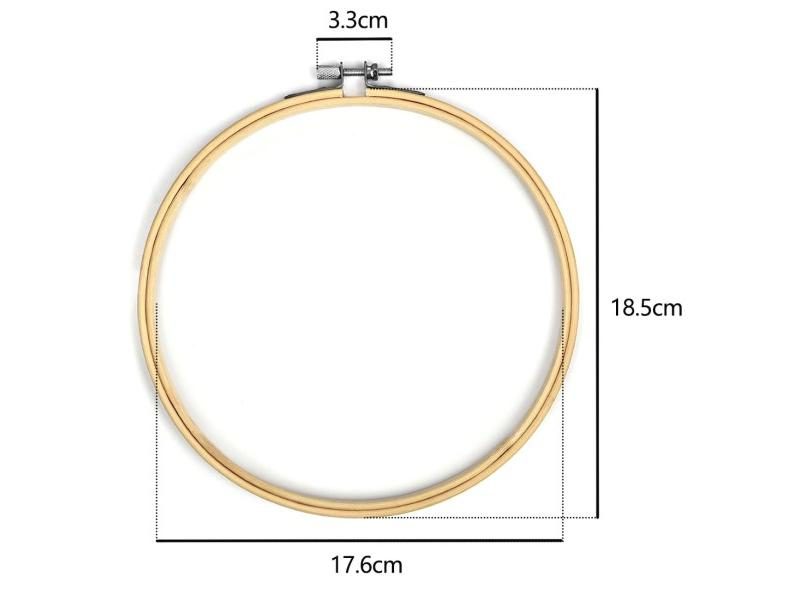 10pcs/Set 10-30cm Wooden Embroidery Hoops Frame Set Bamboo Embroidery Hoop Carousel 1
