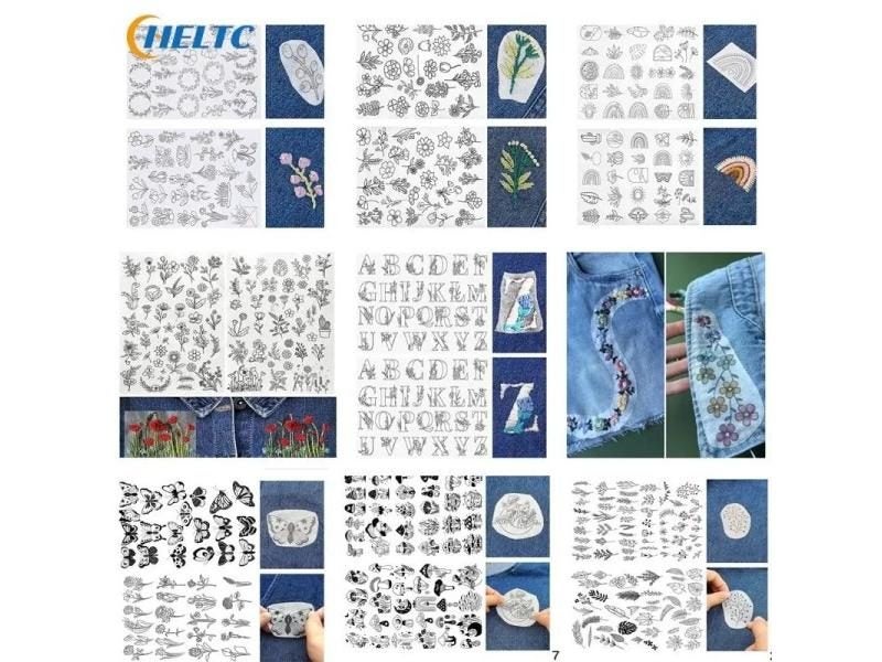 2/4pc Water Soluble Stabilizer Embroidery Stick Tear Away Embroidery Paper Carousel 2