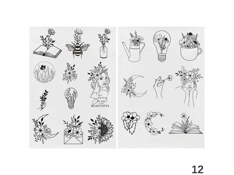 2/4pc Water Soluble Stabilizer Embroidery Stick Tear Away Embroidery Paper Carousel 1
