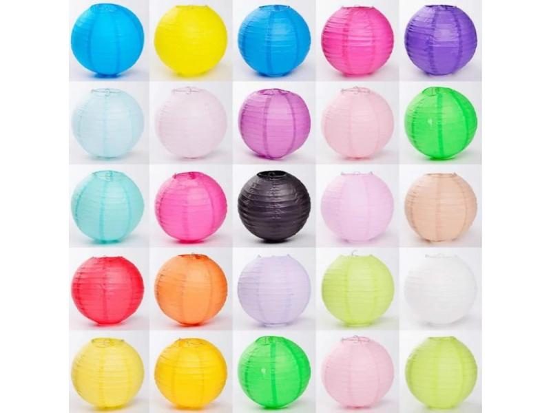 Chinese /Japanese Paper Lanterns Babyshower Decoration Paper Balls Birthday Carousel 2