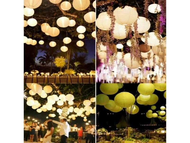 Chinese /Japanese Paper Lanterns Babyshower Decoration Paper Balls Birthday Carousel 1
