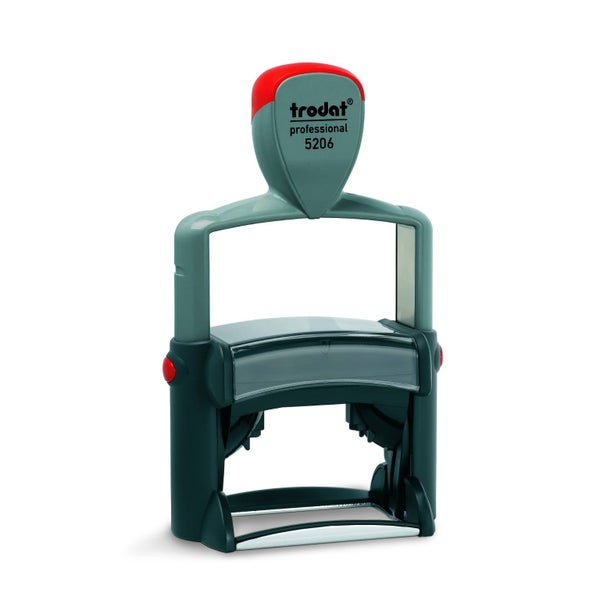 Custom Made Rubber Stamp, Self-Inking, 55mm x 32mm Print Area, Trodat 5206 Carousel 1