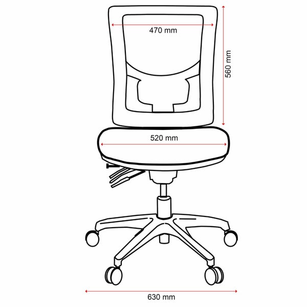 Buro Metro II 24/7 Mesh Back Ergonomic Chair, Nylon Base with Armrest, Assembled Carousel 2