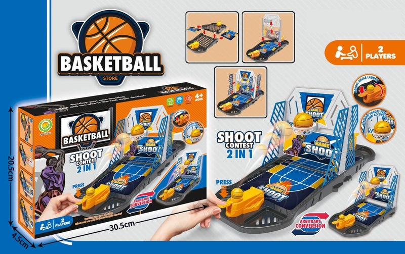 Basketball Game / Tabletop Shooting / Finger Mini /2 Players Sports Competition Carousel 1