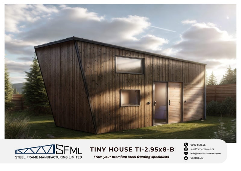 Tiny House Steel Frame Kitset - 2.95m x 8.0m *SPECIAL FREE DELIVERY OFFER!* Carousel 1