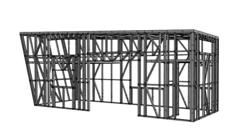 Tiny House Steel Frame Kitset - 2.95m x 8.0m *FREE DELIVERY!* Carousel 2