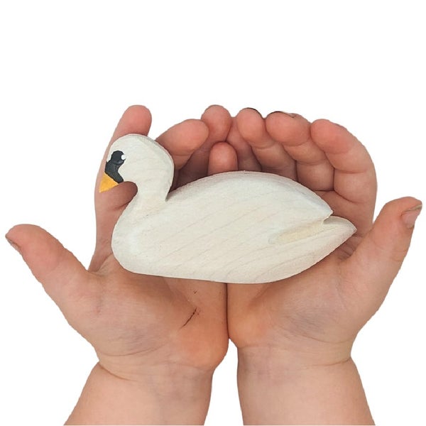 NOM Handcrafted White Swan Carousel 2