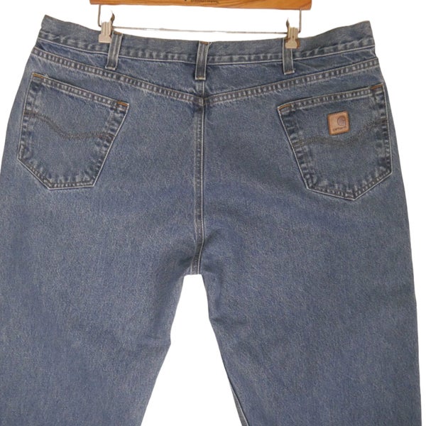 Vintage Carhartt Relaxed Fit Blue Denim Jeans 42 x 34 Carousel 2
