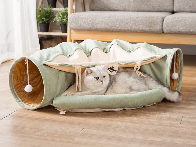 Cat Bed Tunnel Foldable Carousel 1