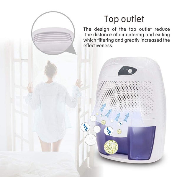 500ML Portable Mini Dehumidifier Electric Moisture for Home Office Bathroom Carousel 5