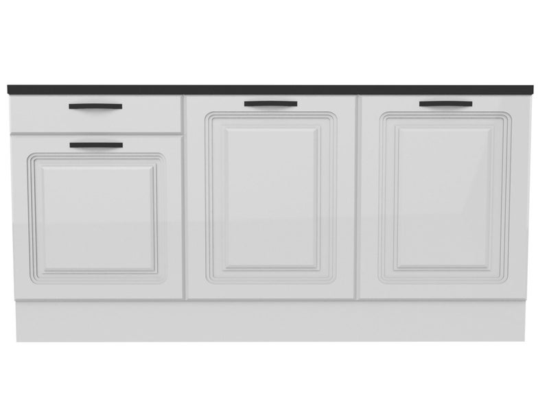 1800mm Wide Base cabinet Shaker style High Gloss kitchenette Carousel 1